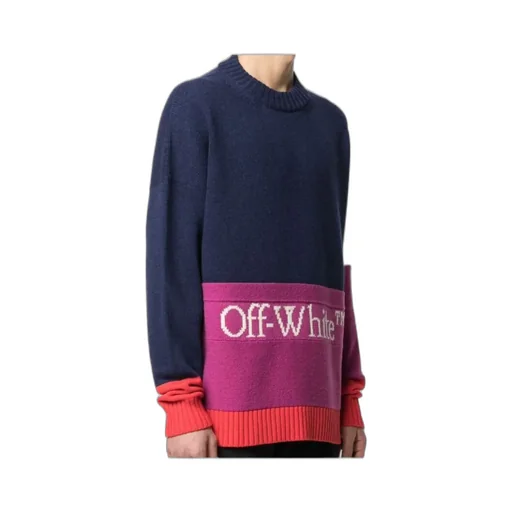 Colour-Block Logo Jumper
