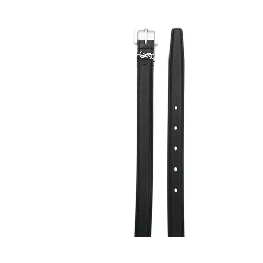 Saint Laurent Cassandre Thin Square Buckled Belt