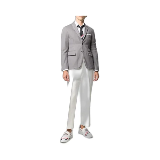 4-Bar Single-Breasted Blazer