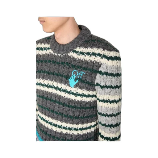 Hand Horizontal-Stripe Jumper