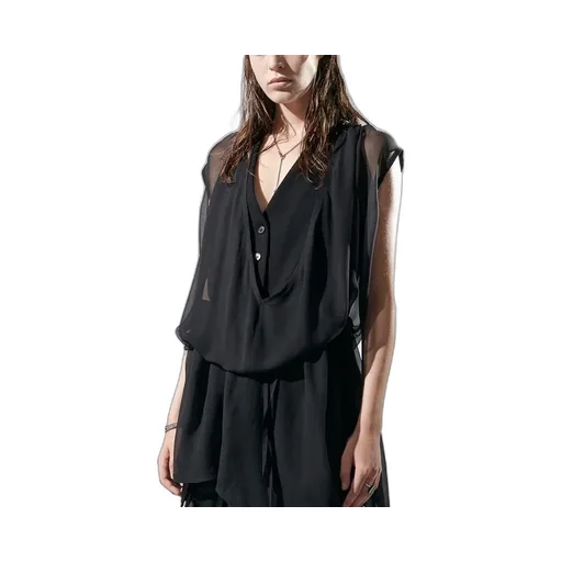 Sheer Panel Shift Dress