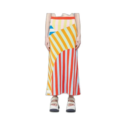 Patchwork Knit Skirt