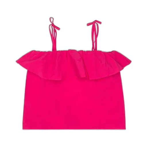 Twinset Kids Ruffle Strap Top