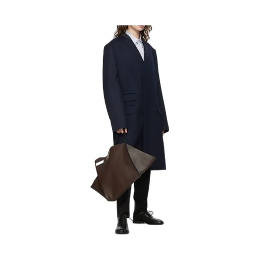 Maison Margiela Collarless Single Breasted Coat