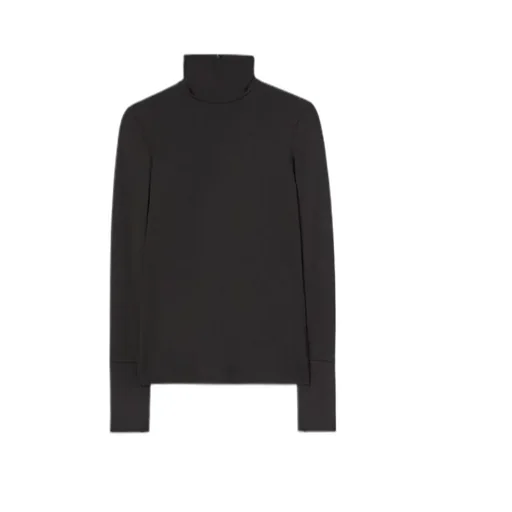 High-Neck Satin Top
