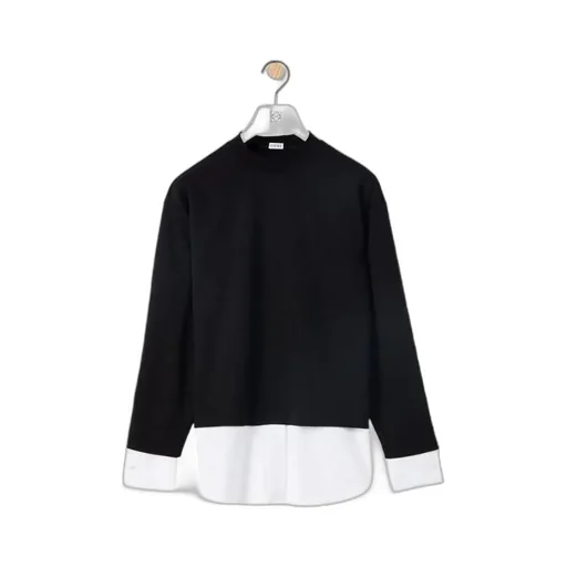 Shirt-Hem Sweatshirt