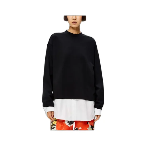 Shirt-Hem Sweatshirt