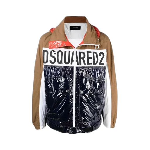 Dsquared2 Logo Printed Zipped Windbreaker