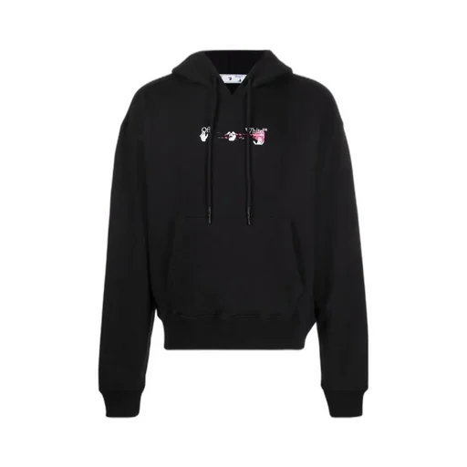 Acrylic Arrow Drawstring Hoodie