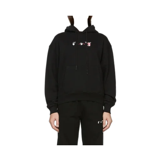 Acrylic Arrow Drawstring Hoodie