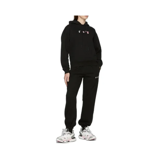 Acrylic Arrow Drawstring Hoodie