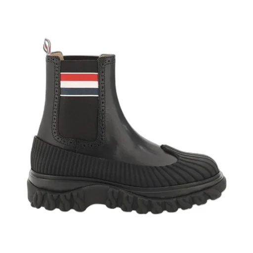 Thom Browne Rwb Striped Chelsea Boots