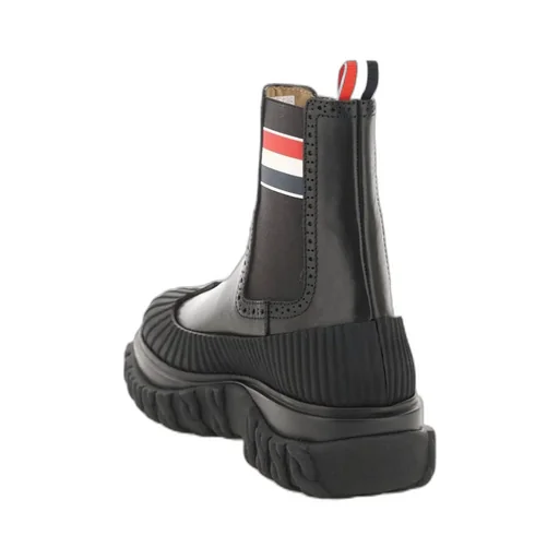Thom Browne Rwb Striped Chelsea Boots