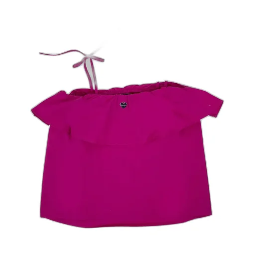 Twin Set Bambina Top Fucsia In Cotone