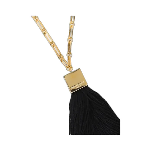 Tassel-Trim Chain-Link Necklace