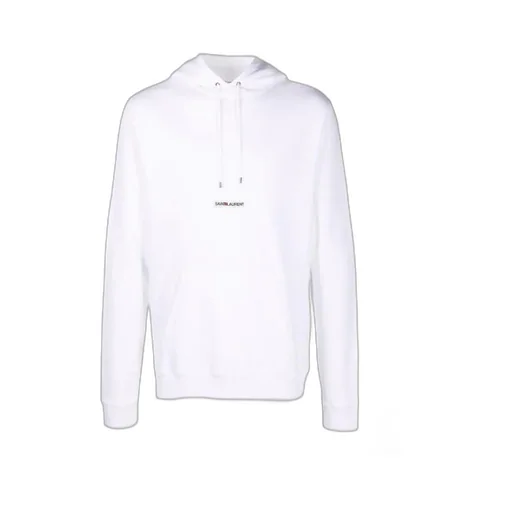 Saint Laurent Logo Printed Drawstring Hoodie