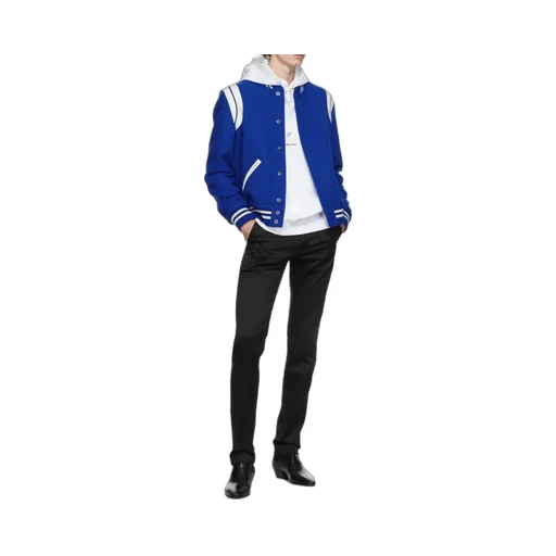 Saint Laurent Logo Printed Drawstring Hoodie