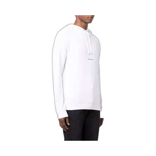 Saint Laurent Logo Printed Drawstring Hoodie