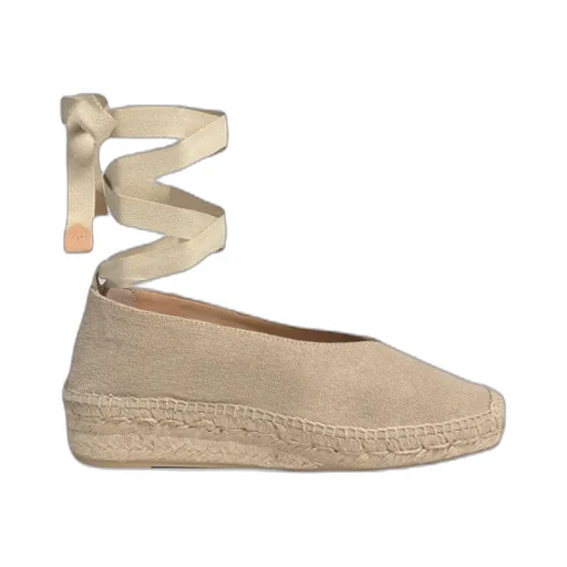 Ankle-Strap Almond-Toe Espadrilles