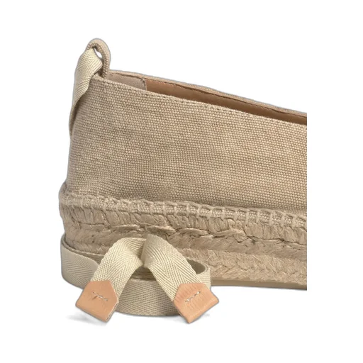 Ankle-Strap Almond-Toe Espadrilles