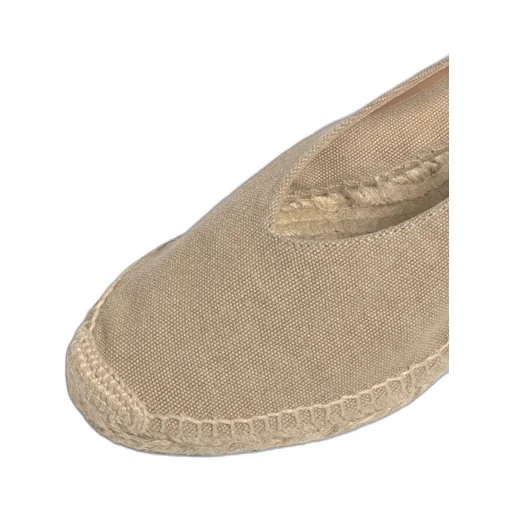 Ankle-Strap Almond-Toe Espadrilles