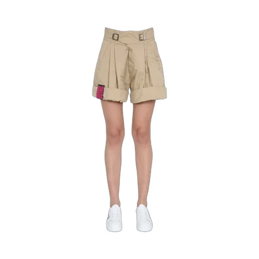 Dsquared2 High-Rise Wide Leg Shorts