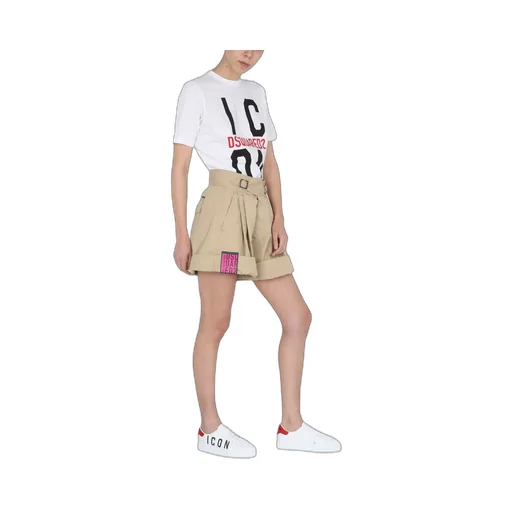 Dsquared2 High-Rise Wide Leg Shorts