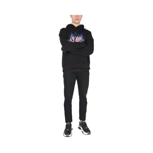 Versace Jeans Couture Logo Printed Drawstring Hoodie