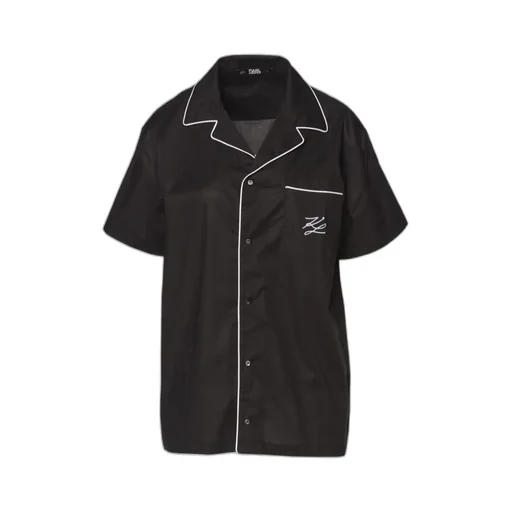 Short-Sleeved Piping Pajamas
