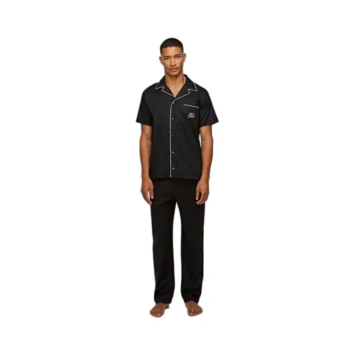 Short-Sleeved Piping Pajamas