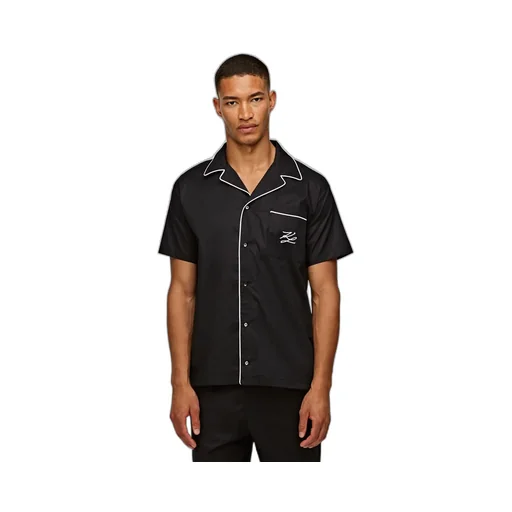 Short-Sleeved Piping Pajamas