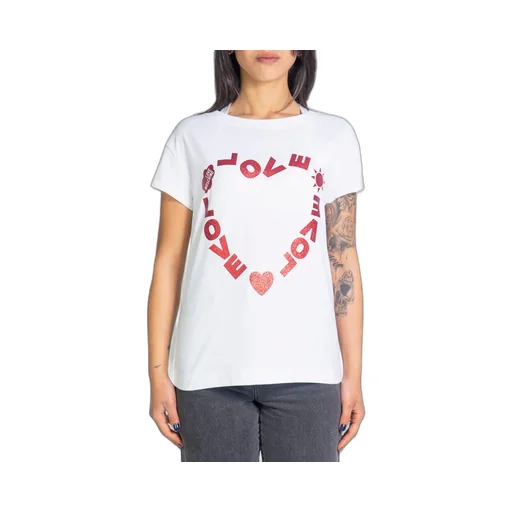 Heart-Shaped Printed T-Shirt