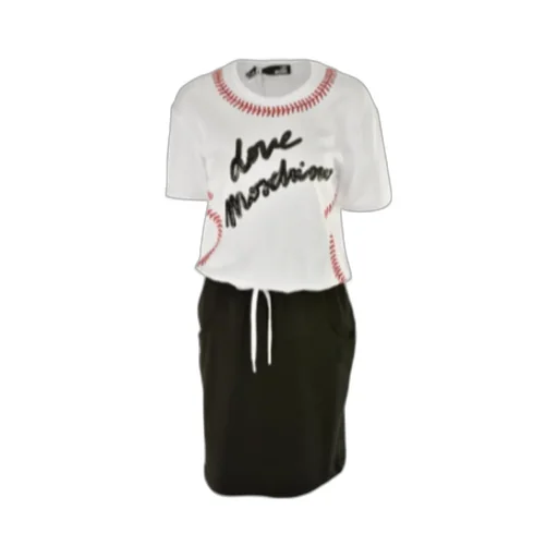 Sequined Logo Lanyard Dress