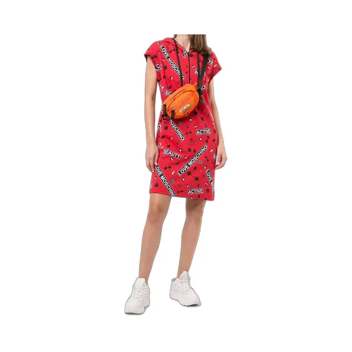 Classic Printed Hooded Dress