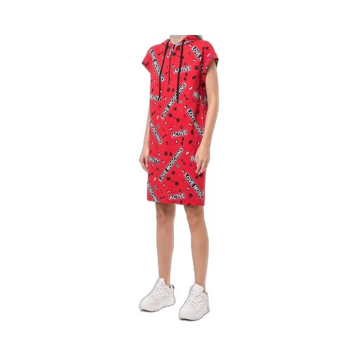 Classic Printed Hooded Dress