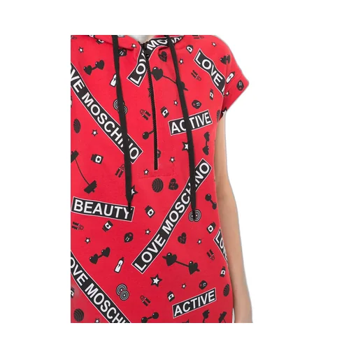 Classic Printed Hooded Dress