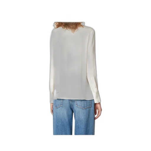 Valentino	Pussy-Bow Long-Sleeved Shirt