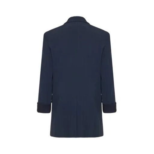 Theory Crepe Single-Breasted Tailored Blazer