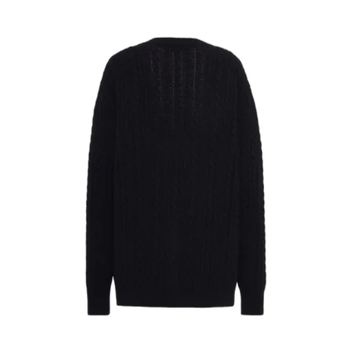 Alessandra Rich Jwl Buttoned Oversized Knitted Cardigan