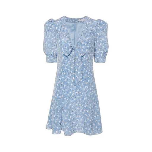 Bow-Detail Silk Minidress