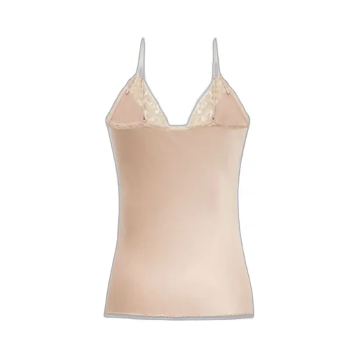 Saint Laurent V-Neck Lace Detailed Lingerie Top