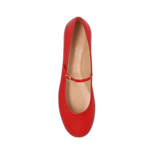 Gianvito Rossi Carla Round Toe Flat Shoes