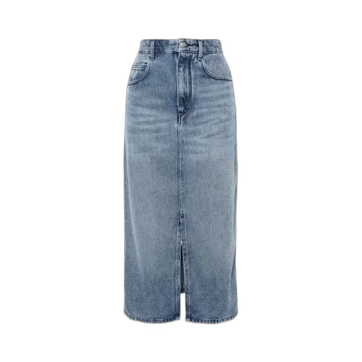 Isabel Marant High-Waist Front Slit Skirt