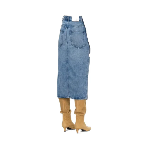 Isabel Marant High-Waist Front Slit Skirt