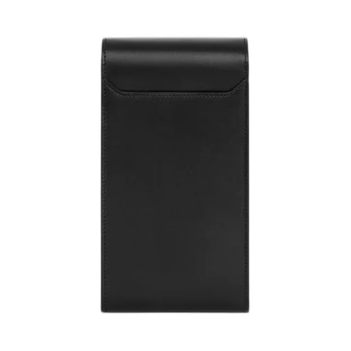 Triomphe Phone Pouch In Shiny Calfskin