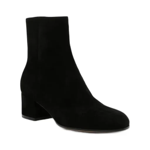 Gianvito Rossi Joelle Round Toe Block Heel Ankle Boots