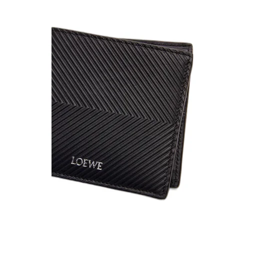 Bifold Wallet In Textured Classic Calfskin