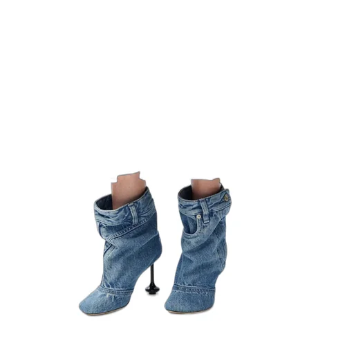 Loewe Toy Denim Ankle Boots