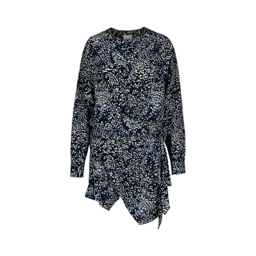 Isabel Marant Habla All-Over Patterned Wrap Dress
