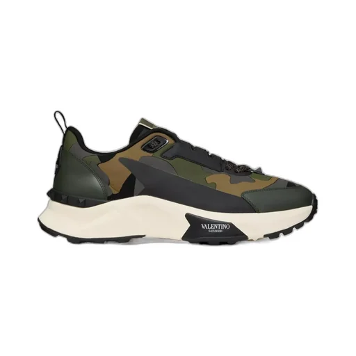 Valentino	Garavani Rockstud Lace-Up Sneakers
